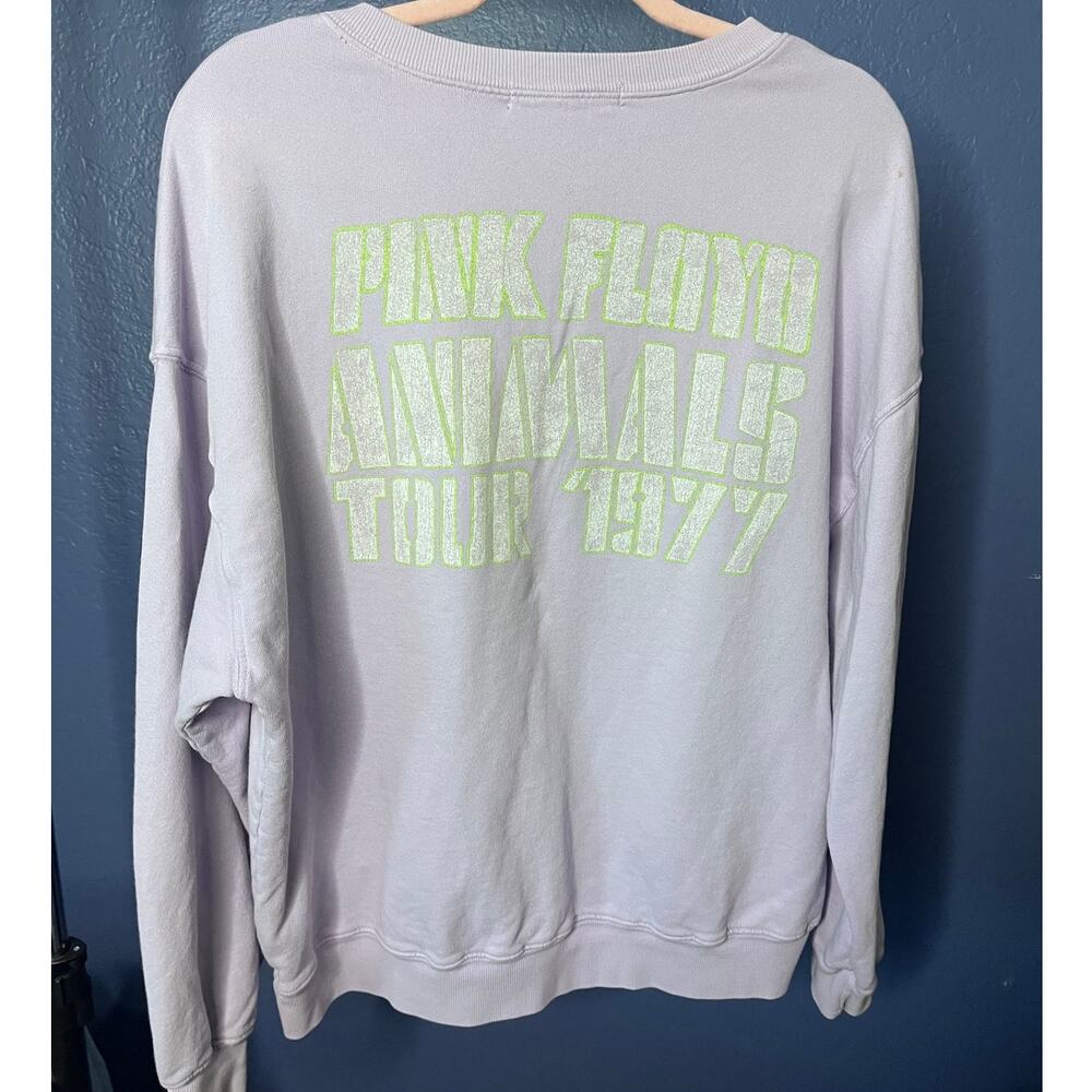 Daydreamer Pink Floyd Animals Tour 1977 Oversized Crew Sweatshirt Lilac Haze Med - Picture 4 of 7